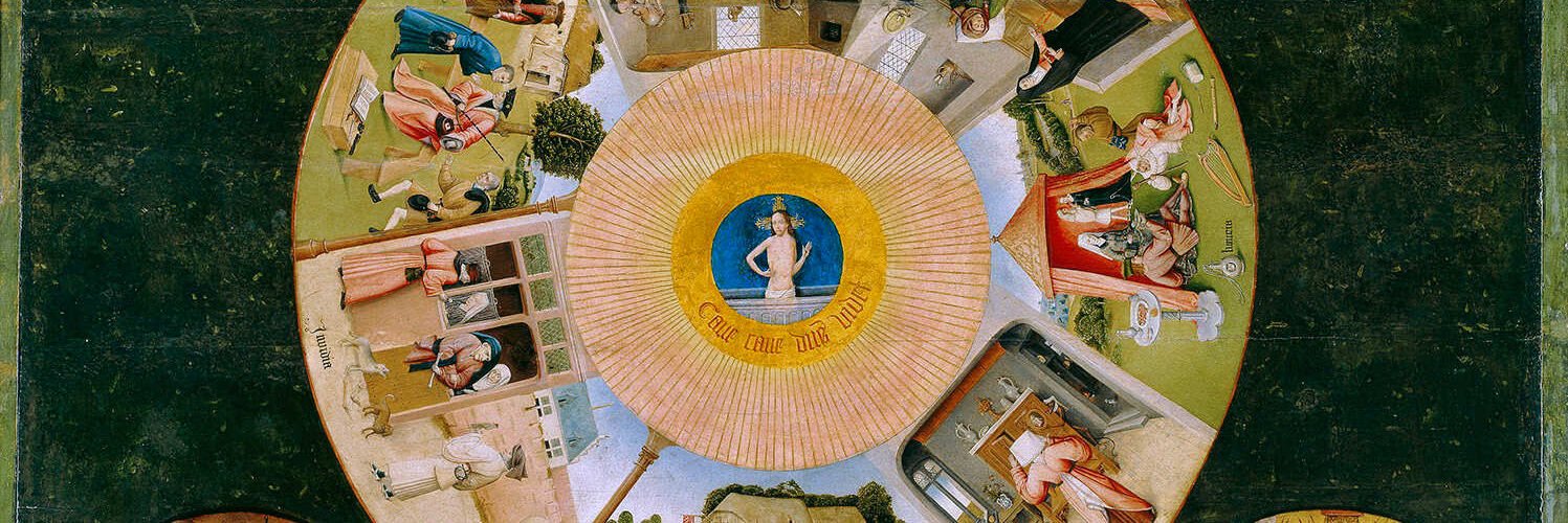 La mesa de los pecados capitales. El Bosco (1485)