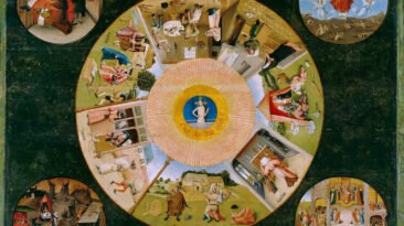 La mesa de los pecados capitales. El Bosco (1485)