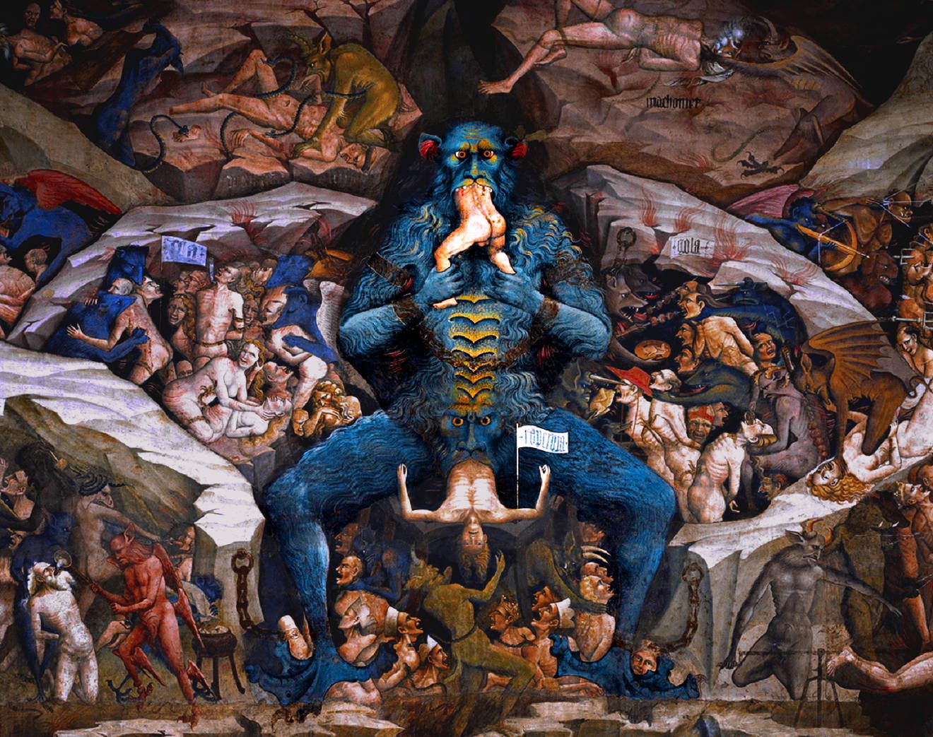 Satanas en el Infierno (Pozo, leviatán) (2b)