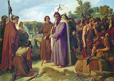 San Bonifacio y el pagano árbol.