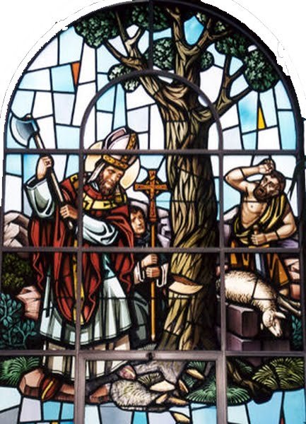 San Bonifacio y el pagano árbol.