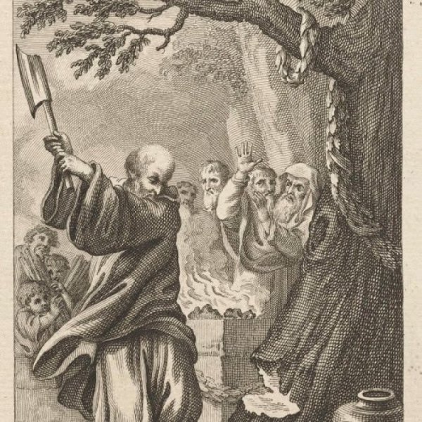 San Bonifacio y el pagano árbol.