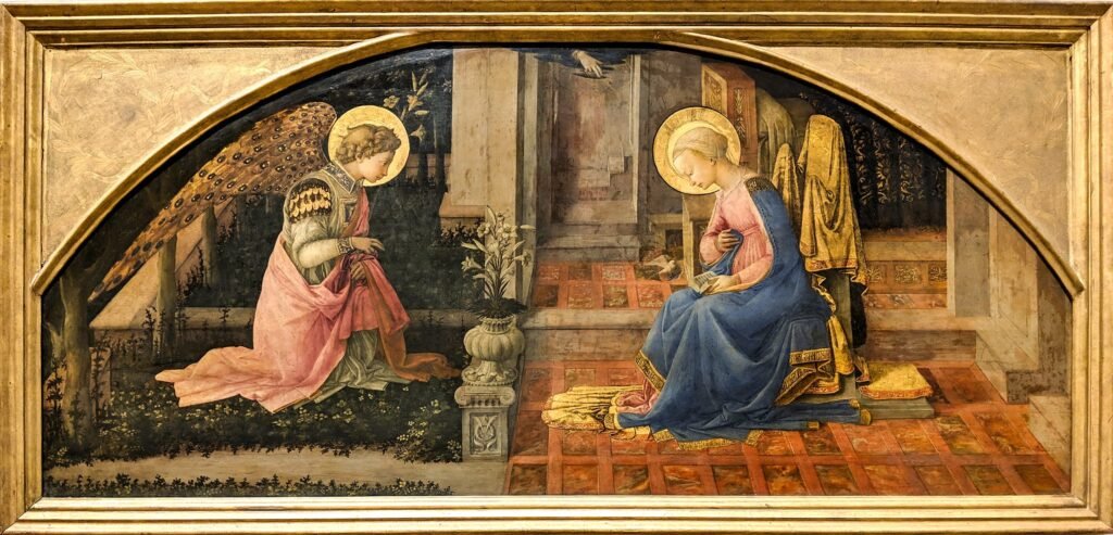 Anunciación de San Gabriel a la Virgen María.
