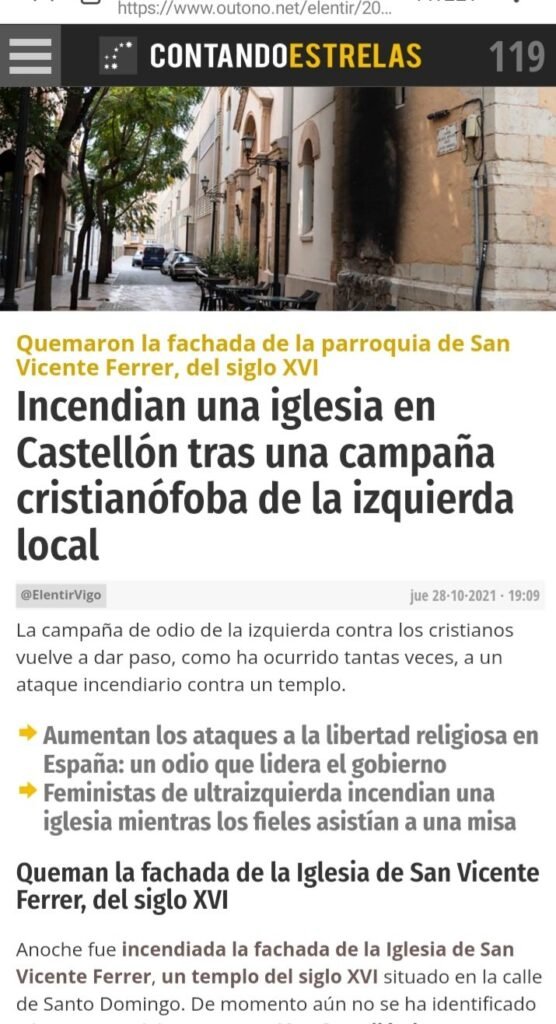 https://x.com/1churchburning --- Iglesias incendiadas, Church burning.