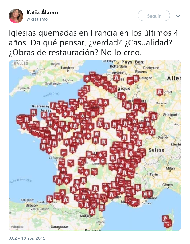 https://x.com/1churchburning --- Iglesias incendiadas, Church burning.