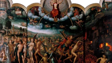 The Last Judgement, por Jean Bellegambe (c.1470-1534-40) Juicio Final (webp 500KB Calidad media),