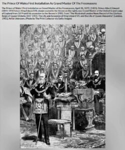 Ilustraciones sobre masonería. Logia.