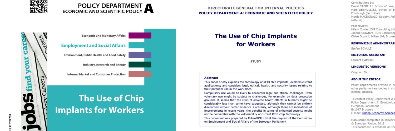 El Parlamento de la UE publica un estudio sobre los implantes de chips obligatorios para los ciudadanos de la UE. https://uncatolicoperplejo.com/chips-obligatorios/